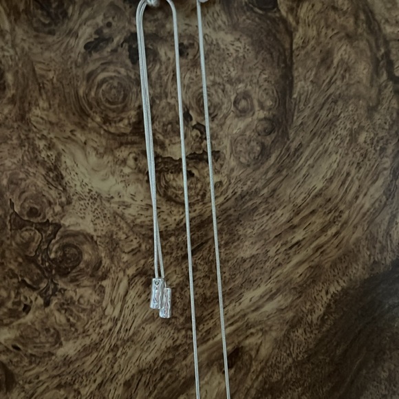 Heart Necklace Stainless NWOT can be worn long or short - Picture 4 of 4